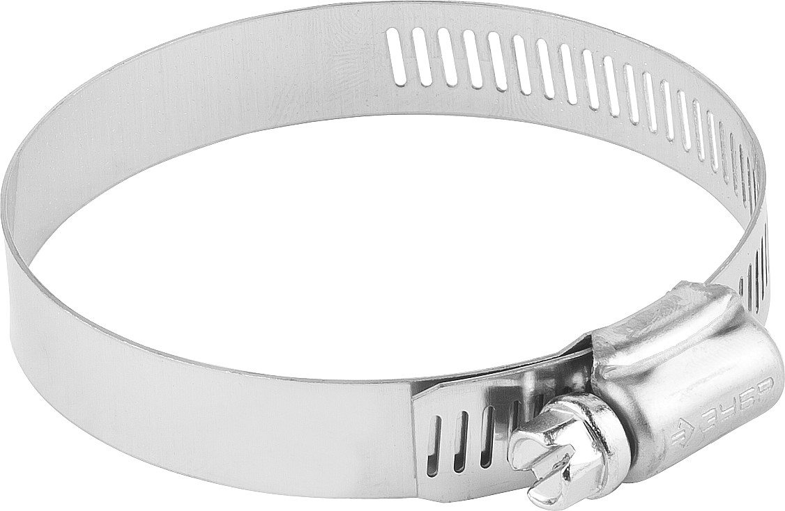ЗУБР НХ-12П, 40 – 64 мм, просечная лента 12.7 мм, 100 шт, нержавеющий хомут, Профессионал (37815-040-64-100)