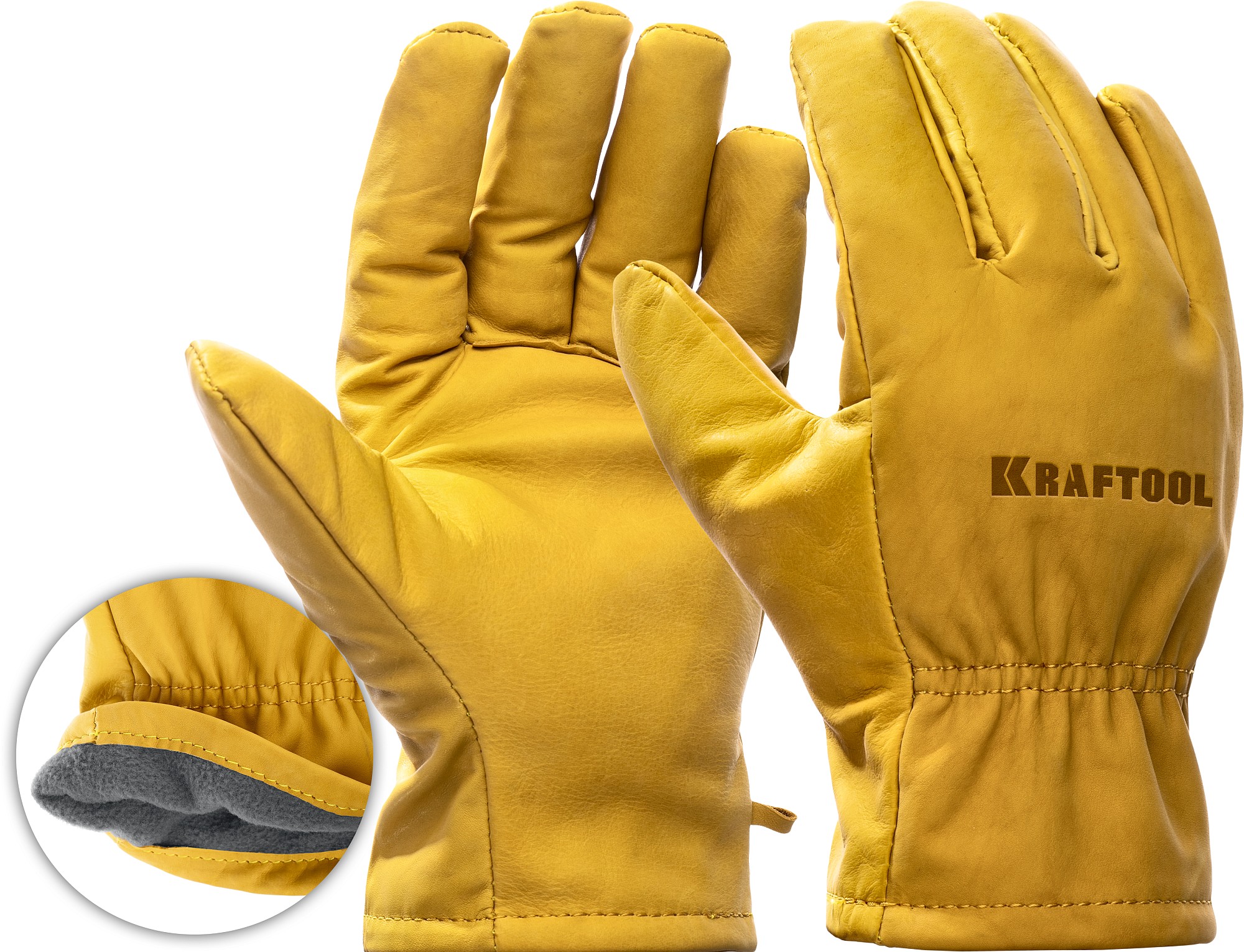 KRAFTOOL EXTREM, XL, от мех. воздействий, кожаные перчатки (1136-XL)
