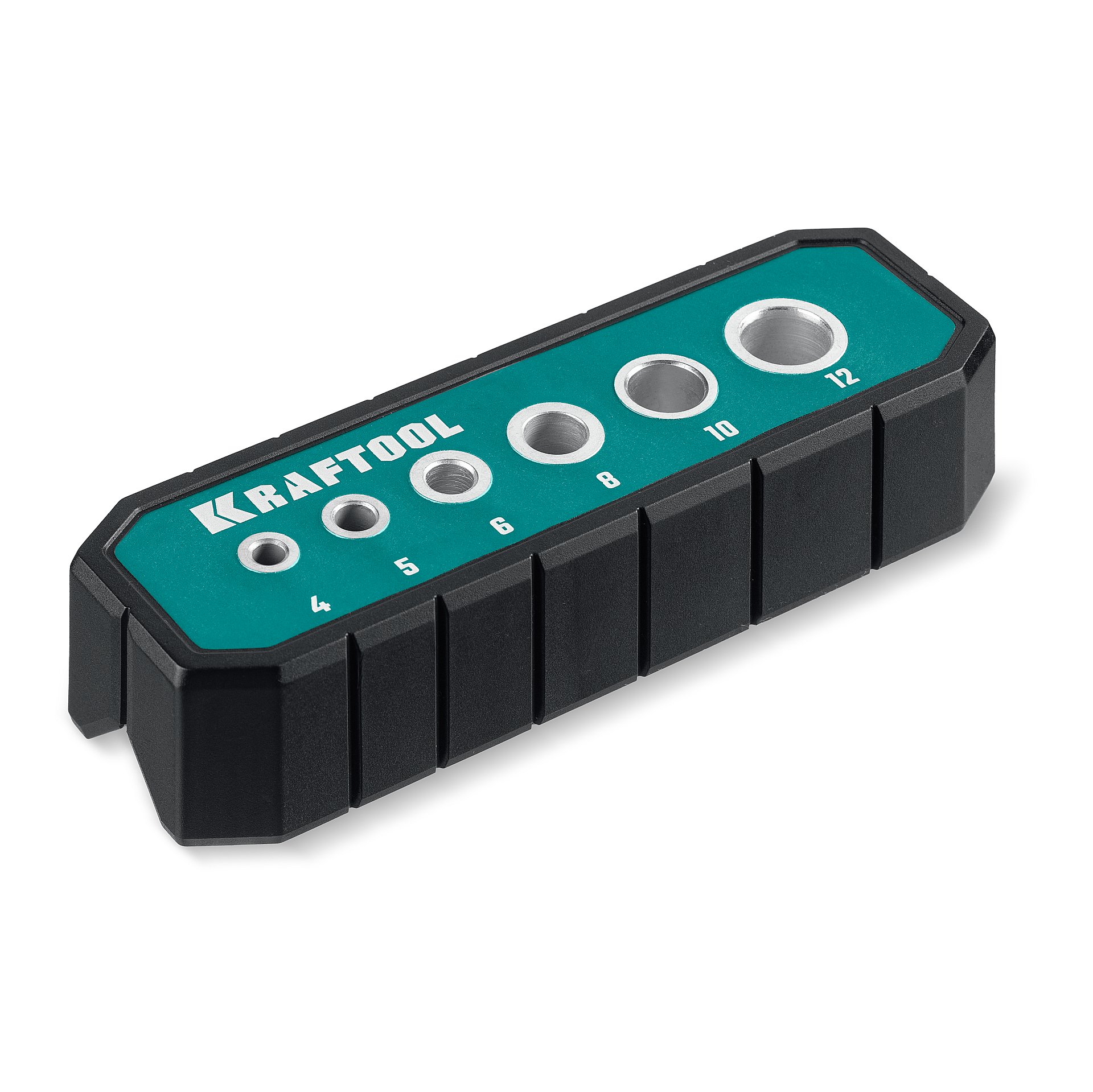 KRAFTOOL Woodsniper 121, 6 отверстий 4 – 12 мм, кондуктор для сверления под углом 45° и 90° (30073)
