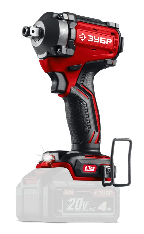 ЗУБР 20 В, 350 Н·м, без АКБ (LMS), бесщеточный ударный гайковерт (ГБУ-350)