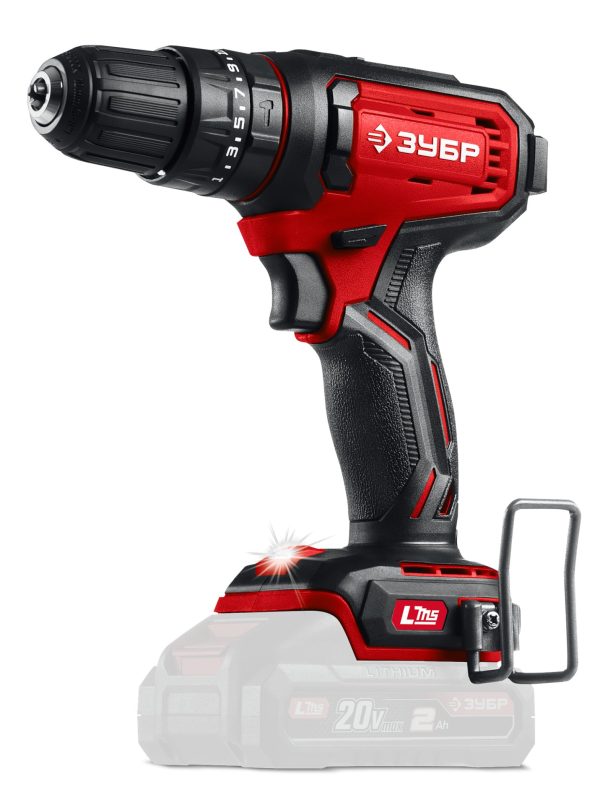 ЗУБР 20 В, 40 Н·м, без АКБ (LMS), ударная дрель-шуруповерт (ДШУ-40)