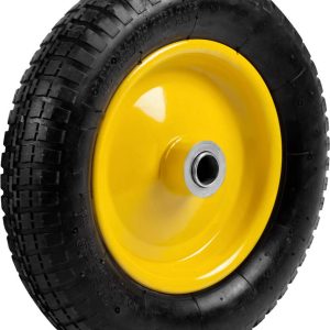 GRINDA WP-25, 360 мм, для тачек (арт. 422394, 422397, 422400), стальной диск, подшипник - 25,4 мм, пневматическое колесо (422407)