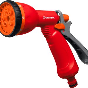 GRINDA P-8, 8 режимов, курок сзади, пластиковый, поливочный пистолет (8-427370)