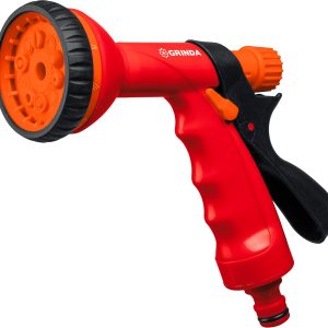GRINDA P-10, 10 режимов, курок сзади, пластиковый, поливочный пистолет (8-427373)