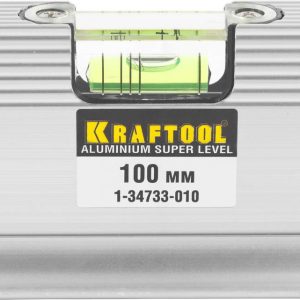 KRAFTOOL ACU-VIEW, 4 в 1, 100 мм, компактный уровень для горизонтальных измерений и уклонов (1-34733-010)