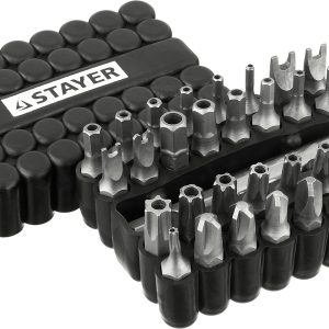 STAYER 33 шт, набор специальных бит с магнитным адаптером (26084-H33)