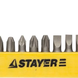 STAYER 12 шт, набор бит с адаптером (2609-H12)