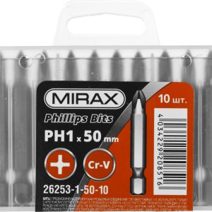 MIRAX PH1, 50 мм, 10 шт, биты (26253-1-50-10) — изображение 1