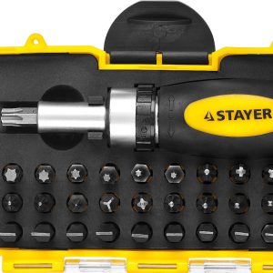 STAYER Compact-38, 38 предм., реверсивная отвертка с насадками (2557-H38) — изображение 1