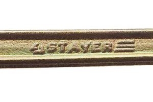 STAYER 14 x 15 мм, рожковый гаечный ключ (27038-14-15) — изображение 1