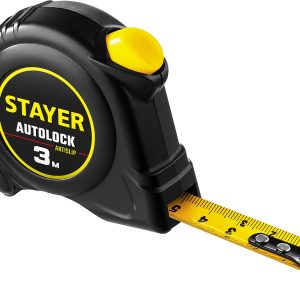 STAYER AutoLock, 3 м х 16 мм, рулетка с автостопом (2-34126-03-16)