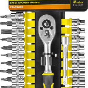 STAYER RSS 28S, 28 предм., (1/4″), набор торцовых головок и бит-головок (27754-H28) — изображение 1