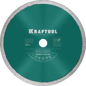 KRAFTOOL KERAMO, 230 мм, (22.2 мм, 10 х 2.2 мм), сплошной алмазный диск (36684-230) — изображение 1