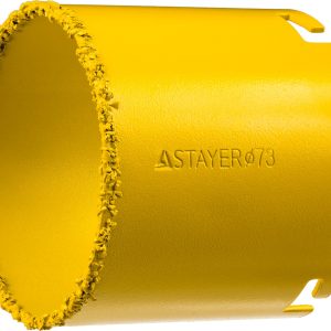 STAYER 73 мм, L 55 мм, карбид вольфрама, кольцевая коронка, Professional (33345-73)