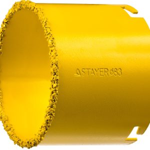 STAYER 83 мм, L 55 мм, карбид вольфрама, кольцевая коронка, Professional (33345-83)
