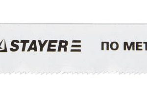 STAYER U118GF, U-хвост., Bi-Metal, по металлу 0.5-1.5 мм, шаг зуба 1.1 мм, раб. длина 50 мм, 2 шт, полотна для лобзика, Professional (15999-1.1) — изображение 1