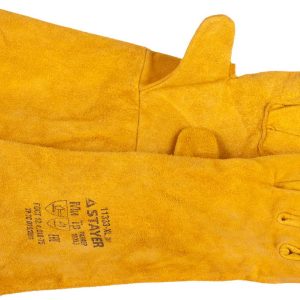 STAYER PROFI 400 мм, XL (10), с подкладкой, спилковые, для сварки и тяжелых механических работ, термостойкие краги, Professional (11333-XL)
