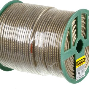 STAYER 6 мм, L 150 м, стальной трос в полимерной оболочке (30410-60)