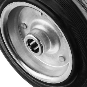 ЗУБР d 100 мм, г/п 70 кг, игольчатый подшипник, резина/металл, колесо, Профессионал (30936-100)