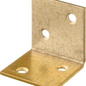 ЗУБР УМШ-2.0, 25 x 25 x 25 x 2 мм, желтый цинк, широкий мебельный уголок (31033-25)