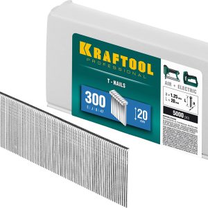 KRAFTOOL гвозди тип 300 (47/J/ F), 20 мм, калибр 18GA. 5000 шт (31785-20) — изображение 1
