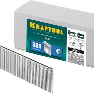 KRAFTOOL гвозди тип 300 (47/J/ F), 45 мм, калибр 18GA. 5000 шт (31785-45)