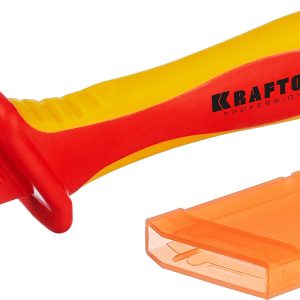 KRAFTOOL KN-7, 1000 В, изогнутый, диэлектрический нож электрика (45400)
