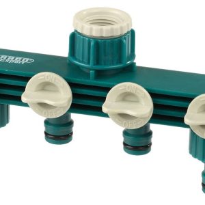 RACO ORIGINAL, 1/2″ - 3/4″, четырехканальный, с внутренней резьбой, из ABS пластика, поливочный распределитель (4250-55258C) — изображение 1
