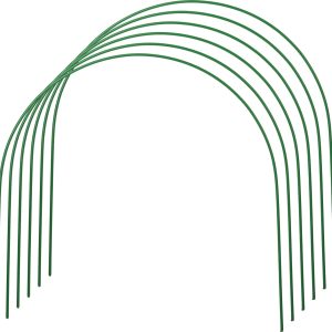 GRINDA 2.0 м, стальные, покрытие ПВХ, 6 шт, дуги для парника (422309-100-070)