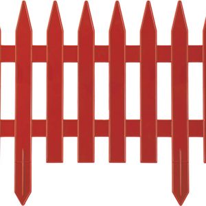GRINDA Классика, 28 х 300 см, терракот, 7 секций, декоративный забор (422201-T)