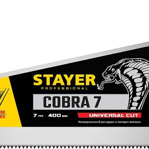 STAYER Cobra 7, 400 мм, универсальная ножовка, Professional (1510-40) — изображение 1