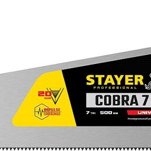 STAYER Cobra 7, 500 мм, универсальная ножовка, Professional (1510-50) — изображение 1
