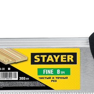 STAYER Fine, 300 мм, ножовка для стусла c обушком (1536-30) — изображение 1