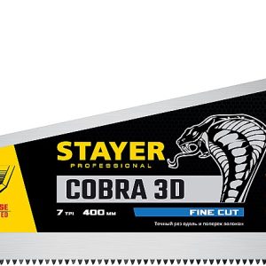 STAYER Cobra 3D, 400 мм, универсальная ножовка, Professional (1512-40) — изображение 1