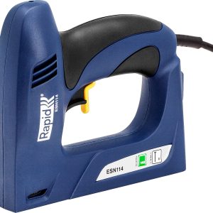 RAPID R:El.Staple Gun ESN114, тип 140 и гвоздей 300, 2-в-1, нейлер-степлер (гвозде/скобозабиватель) электрический для скоб (5000131)