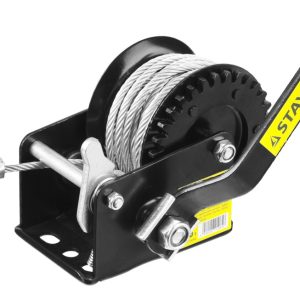 STAYER MAXPull, 0.5 т, 8 м, ручная барабанная тросовая лебедка (43112-0.5)