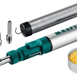 KRAFTOOL SolderGas, 70 B, 30 - 70 Вт, 1300°С, горелка, фен, набор 8 в 1, газовый паяльник (55504-H8)