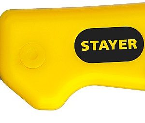 STAYER прямое лезвие, монтерский складной нож, Professional (45408)
