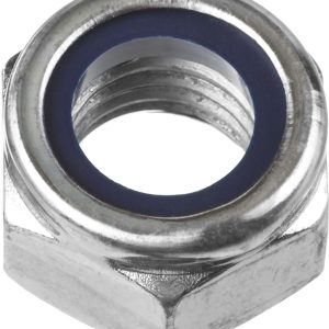 ЗУБР DIN 985, кл. пр. 6, M20, цинк, 5 кг, самостопорящаяся гайка с нейлоновым кольцом (303580-20) — изображение 1