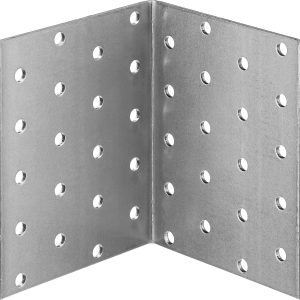 ЗУБР УКР-2.0, 100 x 80 x 80 x 2 мм, цинк, равносторонний крепежный уголок (310206-100-080)