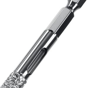 ЗУБР АВК, d 8 мм, (HEX 1/4″, 15 мм кромка), вакуумное алмазное трубчатое сверло, Профессионал (29865-08)