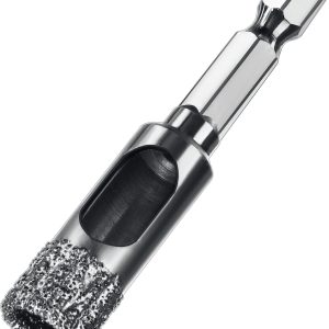 ЗУБР АВК, d 12 мм, (HEX 1/4″, 15 мм кромка), вакуумное алмазное трубчатое сверло, Профессионал (29865-12)