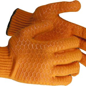 ЗУБР HARD, L-XL, противоскользящее двустороннее перекрестное покрытие, трикотажные перчатки (11278-XL)