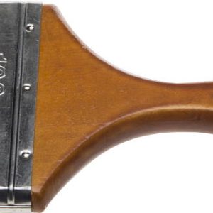 ЗУБР АКВА, 100 мм, 4″, светлая искусственная щетина, деревянная ручка, для воднодисперсионных и акриловых ЛКМ, плоская кисть (4-01007-100)
