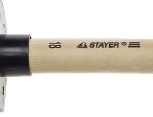 STAYER UNIVERSAL, 60 мм, пластмассовый корпус, светлая натуральная щетина, деревянная ручка, все виды ЛКМ, круглая кисть (0141-60) — изображение 1