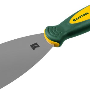 KRAFTOOL 75 мм, х-образное профилированное полотно, двухкомпонентная ручка, нержавеющий, шпатель (10035-075)