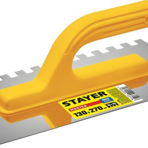 STAYER 130 х 270 мм, зуб 10 х 10 мм, штукатурная гладилка (08012-10)