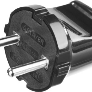STAYER MAXElectro, черная 6 А/220 В, 1300 Вт, прямая вилка (55150-B) — изображение 1
