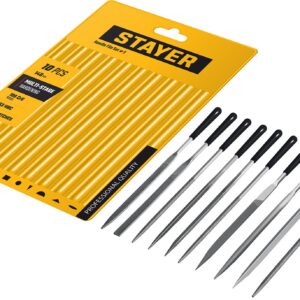 STAYER 140 мм, 10 предм., набор надфилей, Professional (16011-H10) — изображение 1