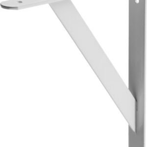 STAYER 250 х 200 х 30 х 4 мм, белый, усиленный уголок-кронштейн (37421-1)